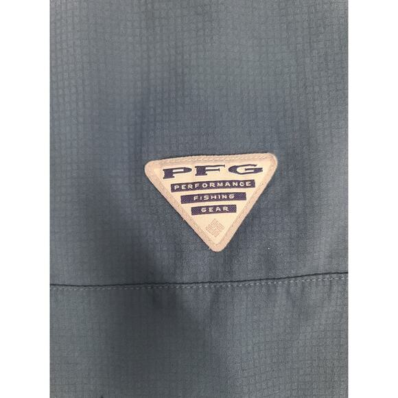 Columbia Adult men's UPF performance blue Size large Fishing Outdoors - Picture 3 of 9